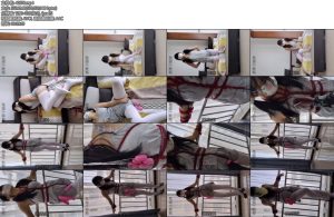 [栗栗子原创] 运动少女强高06运动强高自嗨捆绑逃脱运动内衣高跟鞋双马尾白丝N个快乐蛋多次强高-丝依依