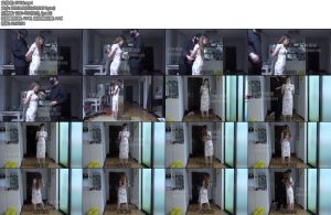 [子衿原创] 丰满妹子芹芹旗袍五花口球一个人放置耐力超级好带脚钉也完全不怕疼的-丝依依