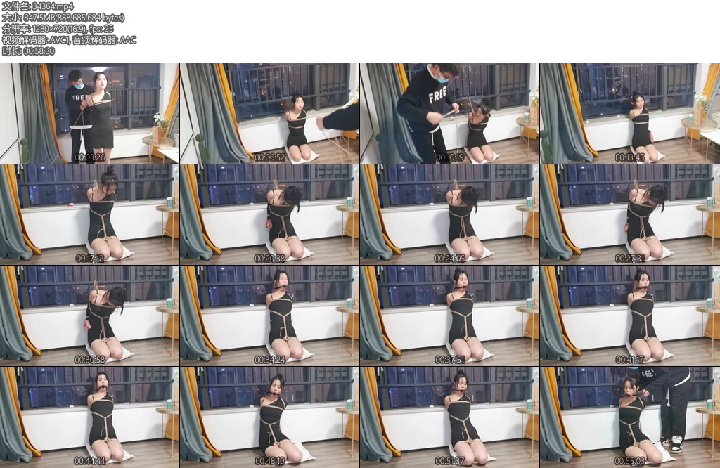 [奥特曼] 小荣假DD口塞直臂跪缚放置-丝依依