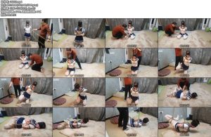 [随心原创] 学生服 五花 极限驷马折腿吊 绑哭了的小少妇-丝依依