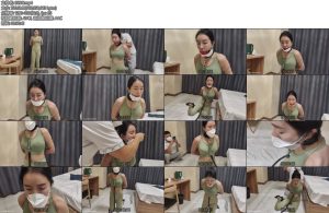 [素人原创] 小玉瑜伽服五花大绑跪下带上超大口球口水羞辱-丝依依