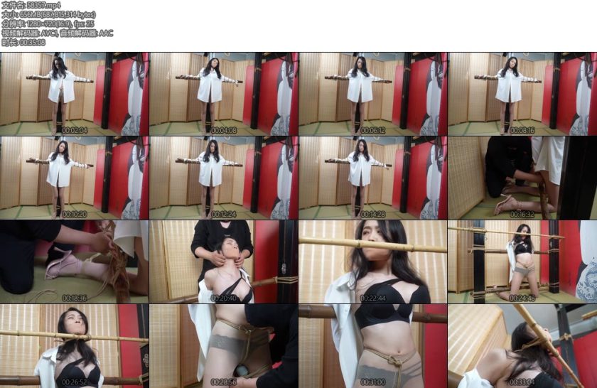 [象人原创] 以安美女空降感受在竹竿中的耐久折磨考验-丝依依