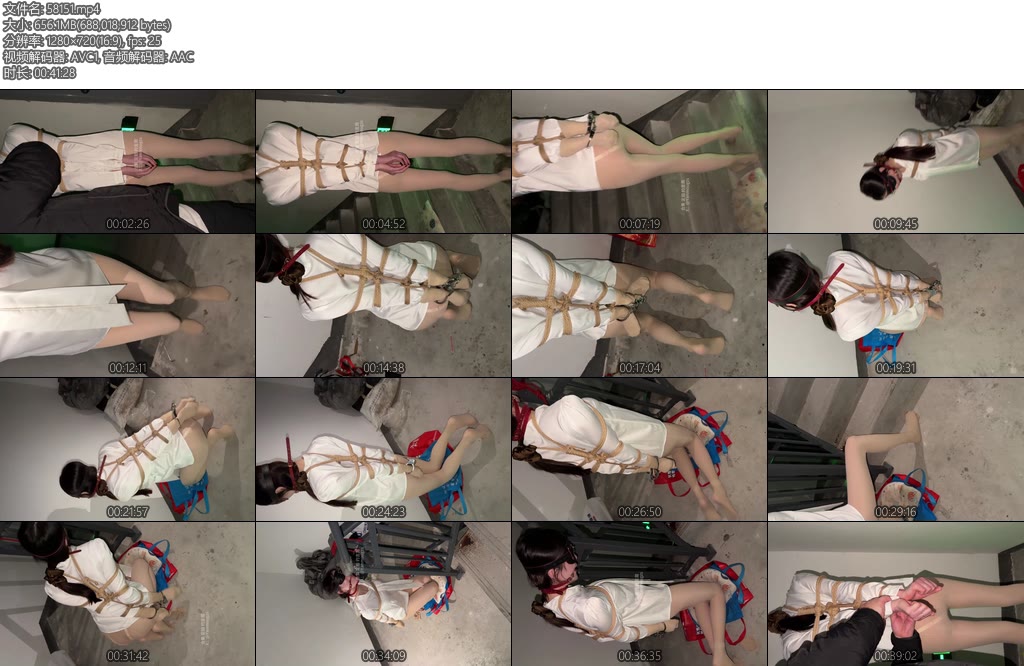 [眼眸原创] 户外楼梯直臂脱缚挑战147-丝依依