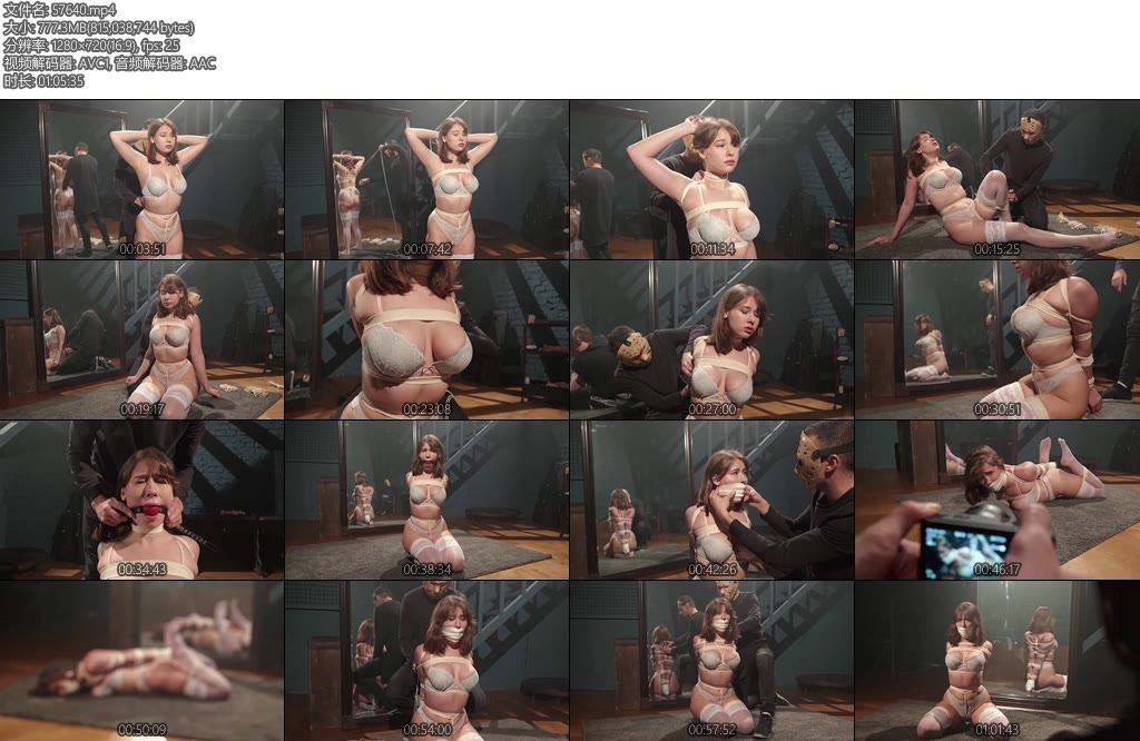 [欧美绳艺] Patty Captured Bondage Bunny Very Tight and Thin Ropes-丝依依