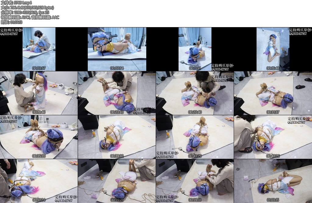 [咕咕精] 咕cos1006极虐7冬儿地狱败北记上极限驷马篇抬头驷马马具口球三向鼻钩眼泪鼻涕口水流出来超崩溃狼狈-丝依依