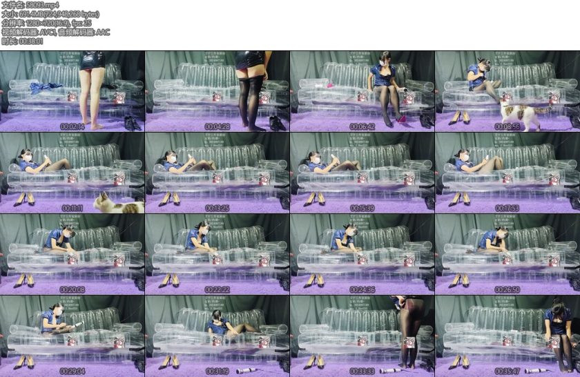 [艾宁原创] 初试充气沙发女S自慰淋尿榨J骑脸ZX-丝依依