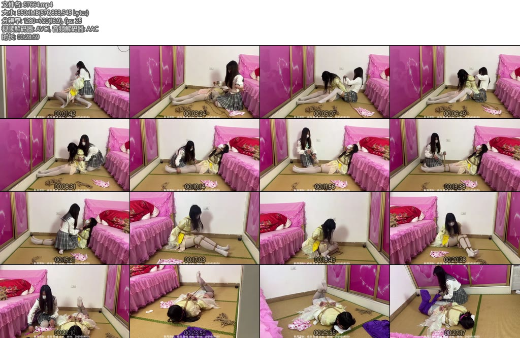 [新月原创] 佳怡工作室佳怡荷露cos娜可露露流萤被妹妹驷马捆起来欺负戴上口球最后打晕装袋卖出-丝依依