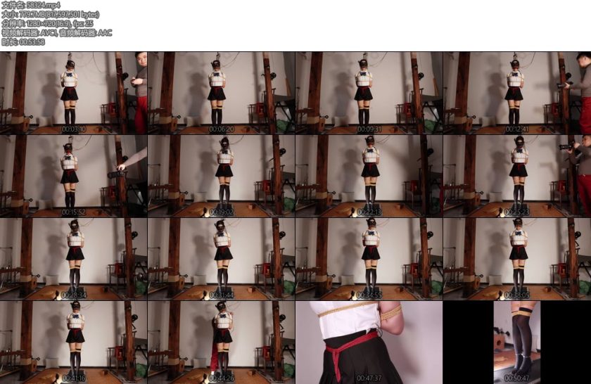 [路由原创] 紧缚文慧电击三部曲第二部高跟跑步机超大口球强制电击-丝依依