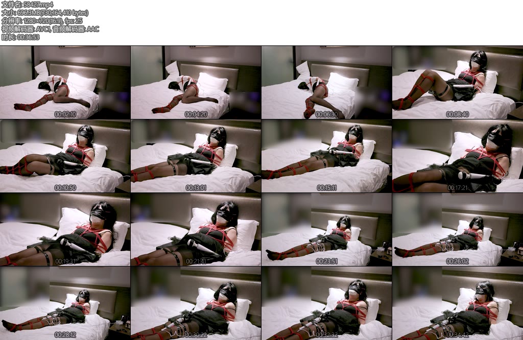 [亚洲绳艺] 捆绑紧缚榨汁狠狠榨汁墙高3次身体震颤汁水喷溅-丝依依