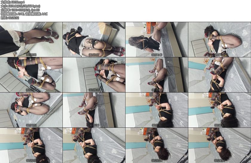 [追风的游戏] 小男娘驷马紧缚马具超大口球大腿电击-丝依依