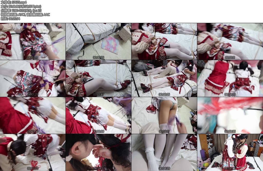 [荷仙原创] 荷仙少女 荷仙线下新年集多M纯女奴预告超级福利红洛丽塔双纯M洛丽塔双马尾少女双奴线下调教多种动作羞耻而渴求舒服虐待的漂亮母狗们包括滴蜡羞辱捆绑铐撩鞭打调教等多元素和对话-丝依依