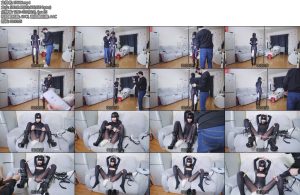 [亚洲绳艺] 马年驯马连体黑丝钢塞尾巴手铐旋转支架马具扣球啵啵贝漆皮高跟高踏步训练随后M开腿惩罚糕朝-丝依依