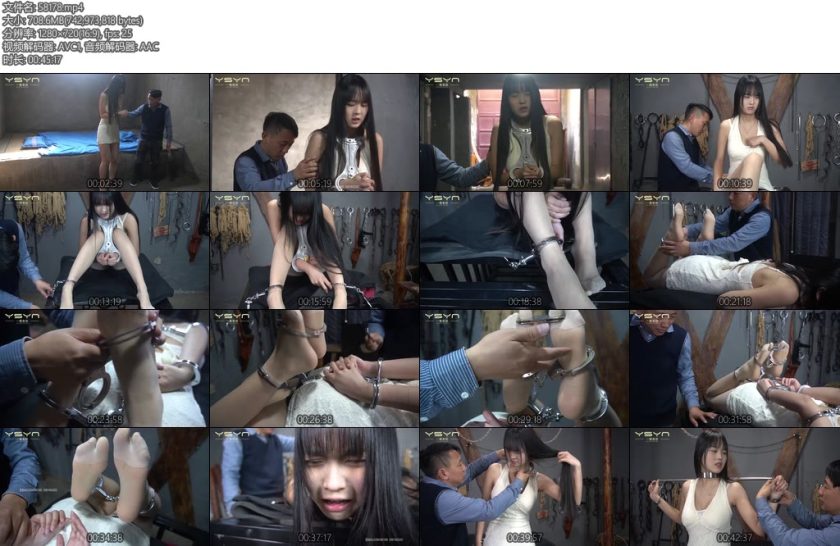 [一绳有你] 极度惩罚漂亮女犯婷婷被看守使用了各种金属道具戴身上惩罚挠脚心弄得她遍地鳞伤苦不堪言-丝依依