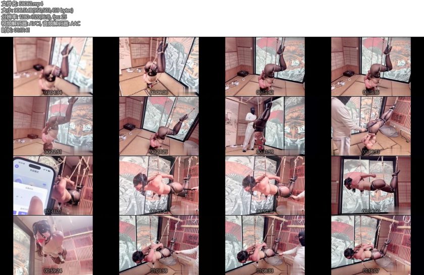 [缚心室] 黑丝大胸小美女的绝望吊缚正着吊完倒着吊啵啵贝秒C神器郊狼强力电击鞭套装下不停抽搐挣扎-丝依依