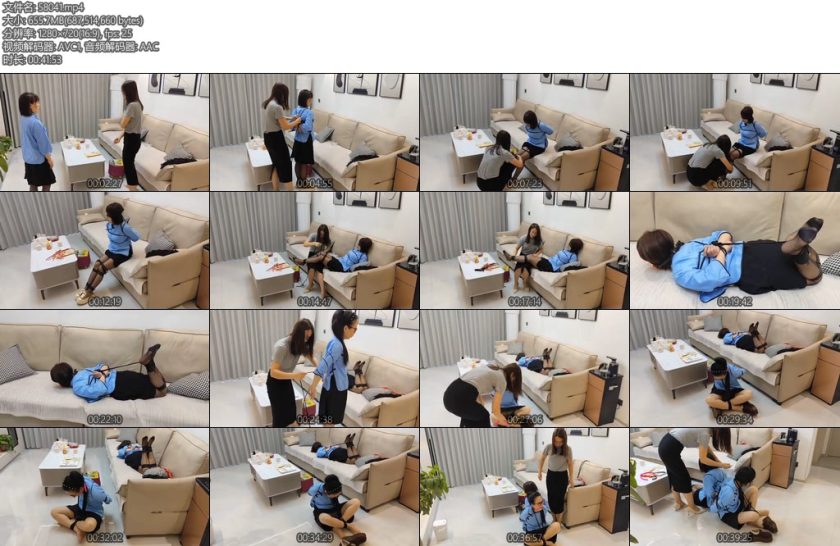 [理想生活] 夜色撩人闺蜜游戏角色扮演学生妹被缚-丝依依