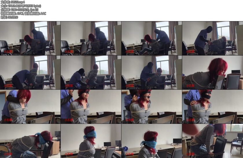 [小五哥] 捆绑挣脱大口球塞嘴-丝依依