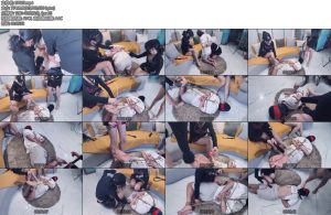 [BadCat] 线下1小时纪实咲希X妙妙双女线下捆绑男M滴蜡打脚心舔脚虐足虐乳-丝依依