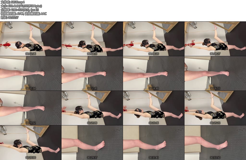 [眼眸原创] YM出品客户定拍裸足单脚垫脚罚站157-丝依依