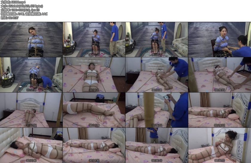 [胜景影视] 深入虎穴女井跟踪歹徒深入匪窝反被歹徒制服关在匪窝折磨-丝依依