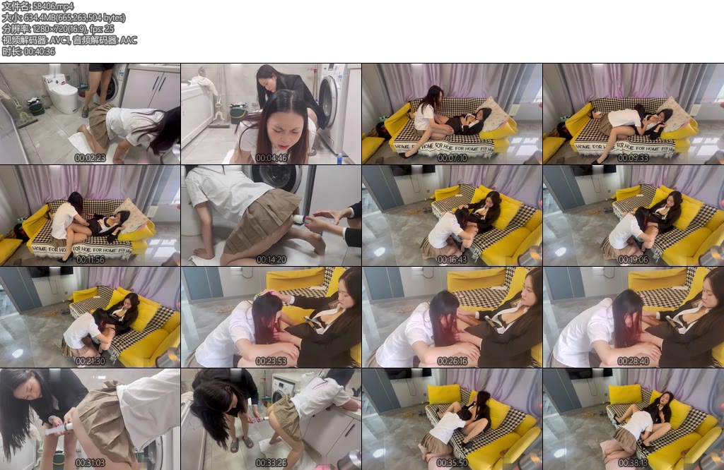 [束人映像] 蕾丝百合灌肠TJ磨豆腐口舌侍奉les互相玩弄三次灌和三次排泄-丝依依