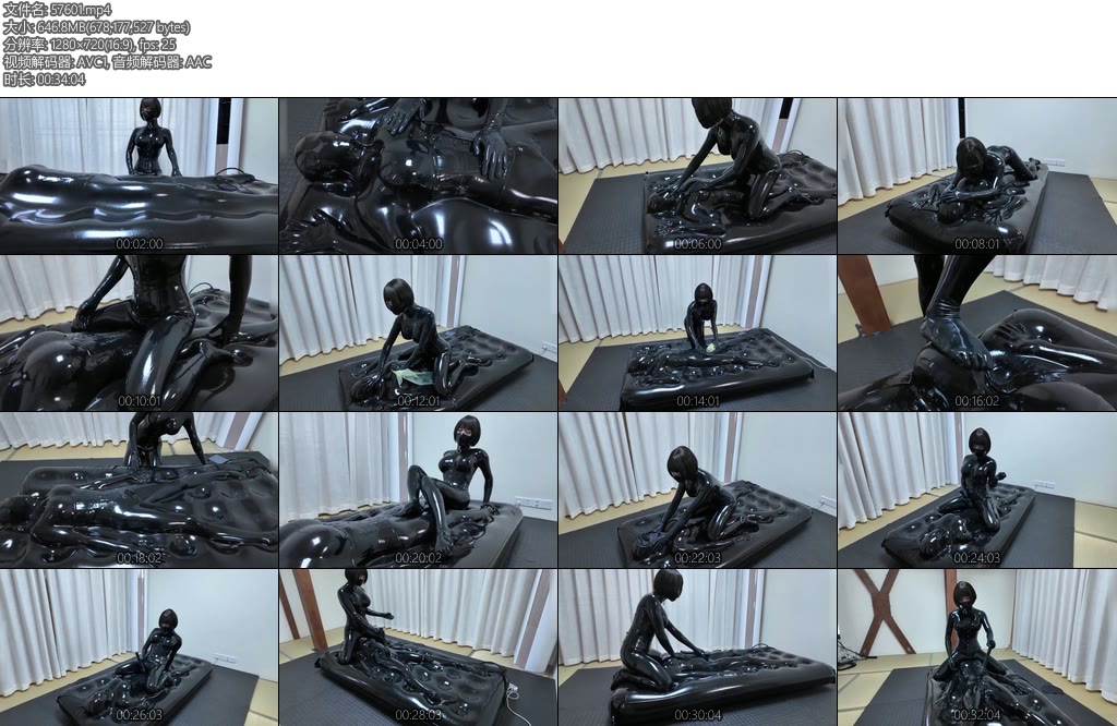 [鹿角与猫爪] 乳胶爪爪S胶封在真空床上的乳胶玩物封印在乳胶真空床里任由爪爪随意践踏抚摸拍打乘骑贴贴踩踏足责胶片呼控棒棒共振坐脸强高-丝依依