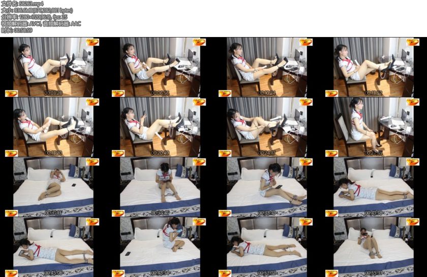 [魅影空间] 绳舞飞扬M自慰放置镣铐发布版M将自己铐起来带上镣铐躲在宾馆里观看日本AV片看到动情时震动棒直接自慰了-丝依依