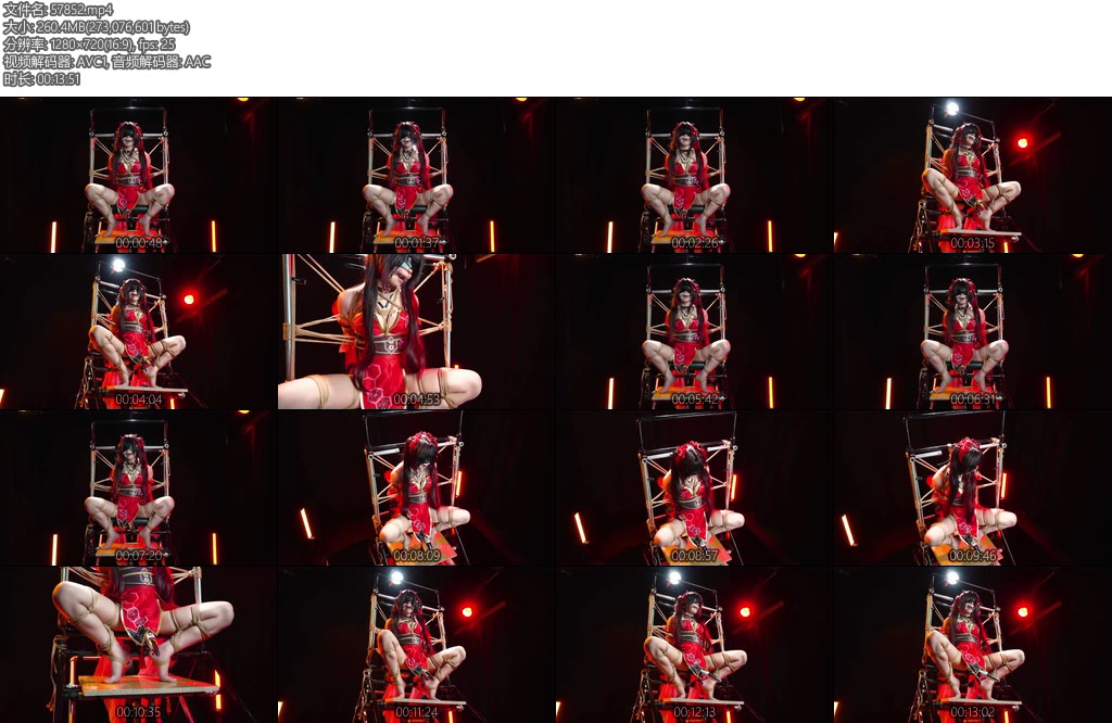 [人间牧场] 拘束屋第五期陷入拘束架中被完全拘束的花火-丝依依