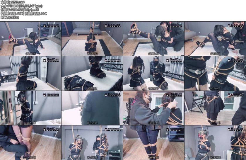 [BadCat] 妙妙X咲希女女互救咲希走绳震动棒QG高跟鞋蹦跳股绳走绳-丝依依