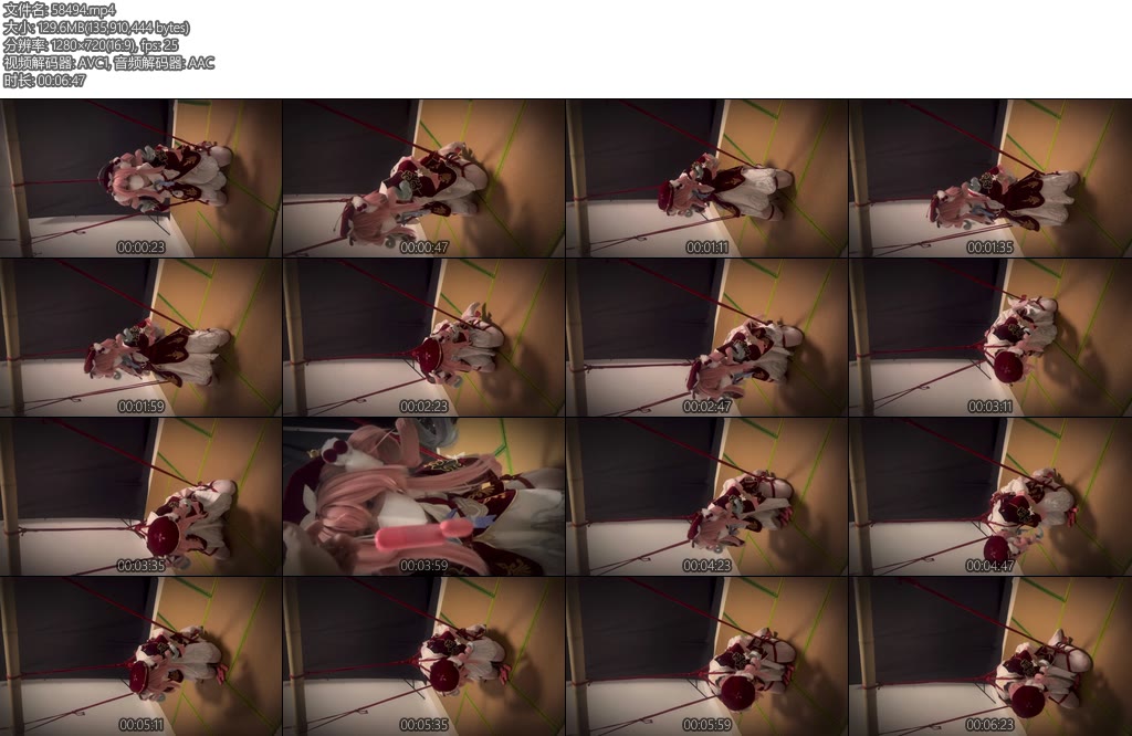 [汐月原创] 风堇强制跪缚对跳蛋猛猛摇头还是被塞了4个-丝依依