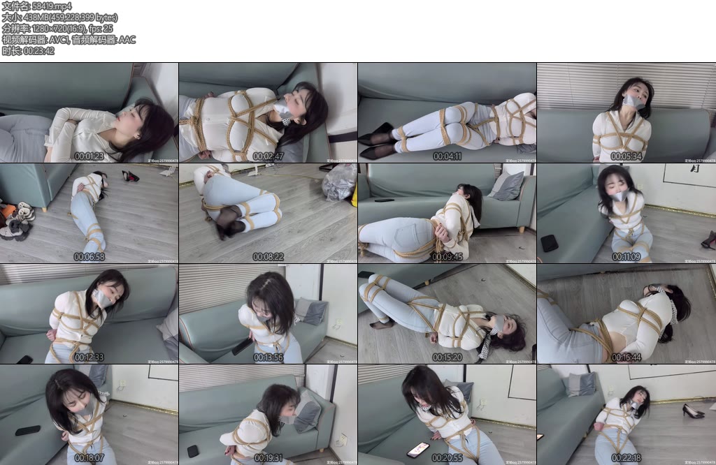 [栖月原创] 高冷栖月新作尾随而至牛仔裤入室迷晕捆绑自救-丝依依