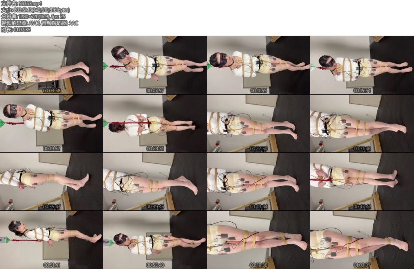 [眼眸原创] 限位电击声控电击罚站152-丝依依