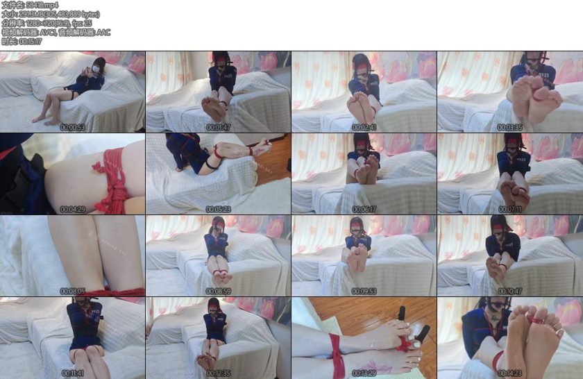 [司念念] 念念定拍女jing念念裸足绑脚趾脚上涂油挣扎展示足底tk摸脚挠脚-丝依依