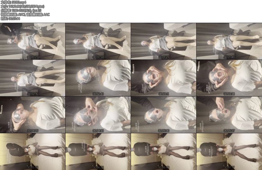 [小C老师] 保鲜膜窒息加丝袜勒脖子-丝依依