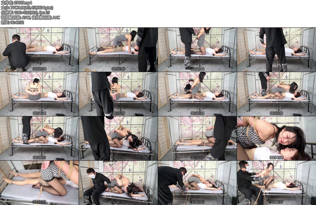 [撒琅制造] 言妍沐小雨双M在刑床遭跳起来鞭打油丝黑丝高跟吊缚强制女女TK-丝依依