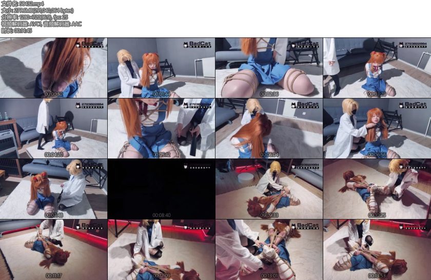 [BadCat] 伪娘雪碧喵露脸cosEVA中的明日香咲希化身赤木律子拍摄写真轻调-丝依依