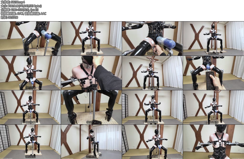 [鹿角与猫爪] 硬核复刻国外大佬的钢管拘束架手臂合拢手腕打开一字拘束半蹲坐姿势上下塞入充气玩具双郊狼电击6个贴片一对乳夹一起工作全自动榨汁杯与钢管结合固定于裆部责罚-丝依依