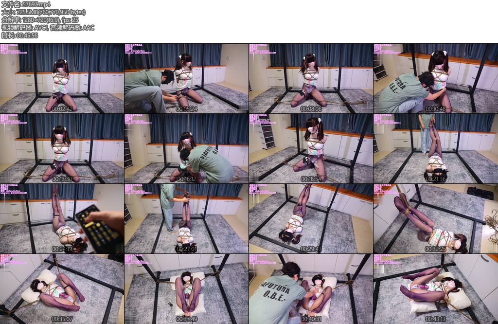 [亚洲绳艺] 绳缚日本工作室 埃罗芒阿被玩具塞满的先生黑丝足底电击白色小内内日式紧缚吊颈窒息分腿缚吊腿一堆td振动棒无限制强高等撸点满满-丝依依