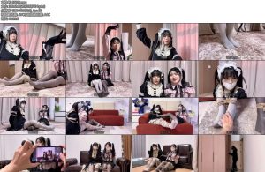 [云雀原创] king的饱和式剧情洋娃娃屋02超有趣的设定根据漫画改编真人美女被强制变成洋娃娃被超密集捆绑只有眼珠乱转吴晗曼妮精湛的演技完美的妆造性感的灰色洛丽塔-丝依依