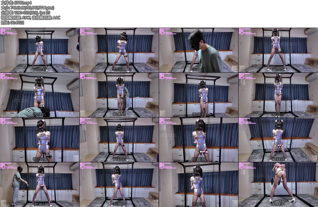 [亚洲绳艺] 绳缚日本工作室 无码隷娘风竞速泳衣灰丝激凸假阳钢拷吊缚强制gc日式紧缚股绳钢拷吊缚旋转假阳一堆td振动棒无限制强高等撸点满满-丝依依