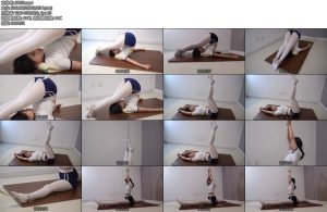 [灰太狼的羊] 校园女神穿白丝挑战高难度动作手脚被紧紧铐住挠痒使身体疯狂摇动手铐脚铐挠痒木板固定-丝依依