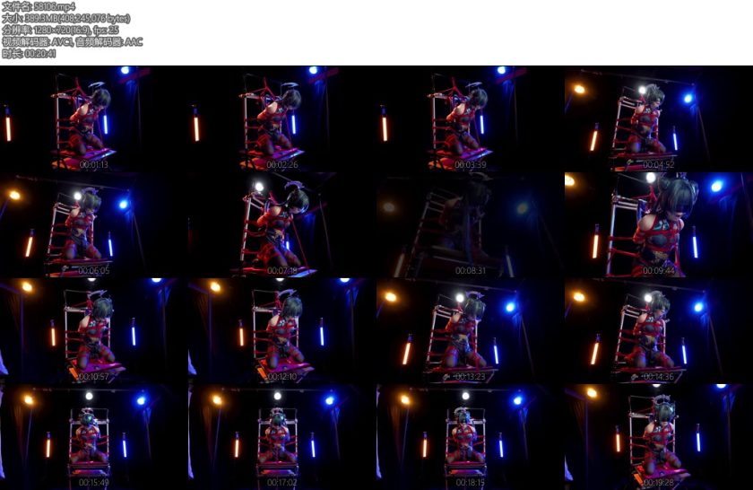 [人间牧场] 第七期陷入拘束架中被完全拘束的妃咲-丝依依