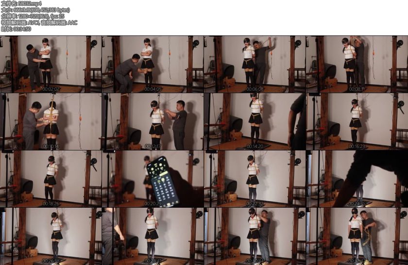 [路由原创] 紧缚小雪蒙眼强制跑步机调校-丝依依