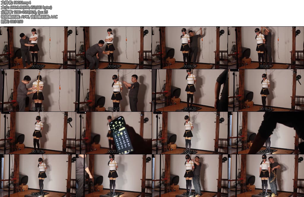 [路由原创] 紧缚小雪蒙眼强制跑步机调校-丝依依