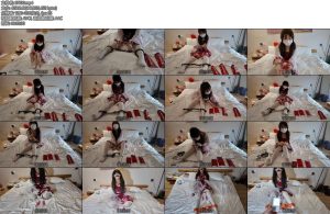 [苏苏原创] 和风Lolita开红包小游戏镣铐捆绑眼罩口塞拘束td电击刺激-丝依依