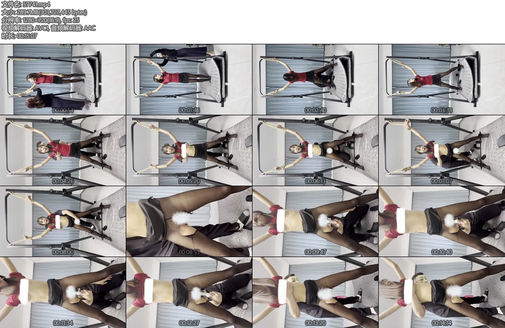 [束人映像] 绿帽女帮男友绑单女夫妻俩玩弄单女柔弱娇小女大真空无内黑丝制服大字禁锢强开腿钢圈阔嘴震动BTDZW棒轮番使用不停强高手指无限抠-丝依依