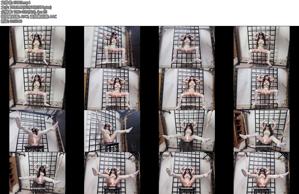 [缚心室] 被捕获折磨的未来战士身着镭射服被牢牢固定在拘束架上吐着舌头比剪刀手啵啵贝失控模式折磨下双腿颤抖一次次达到巅峰-丝依依