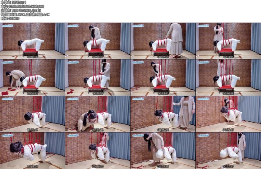 [美曦原创] 全包人形犬笼子里关了一天的宠物被主人牵着出来吊起来调教全包狗头鞭打玩弄榨汁木乃伊全包-丝依依