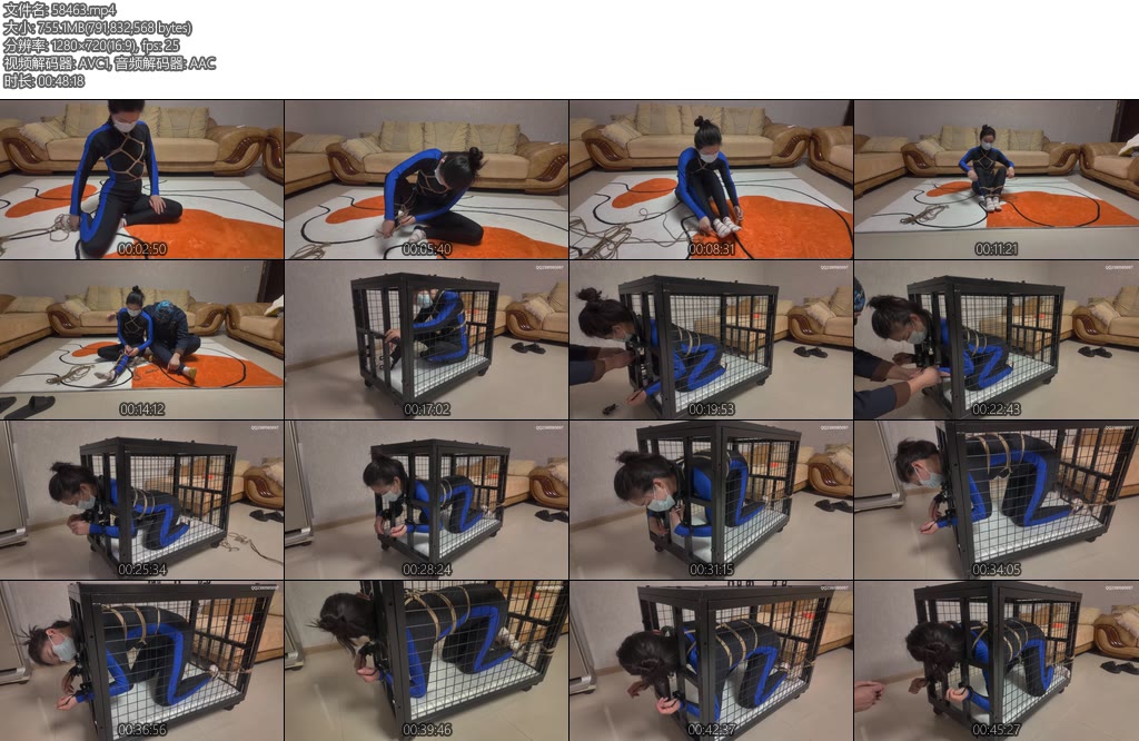 [道士下山] 自傅狗笼放置囚禁-丝依依