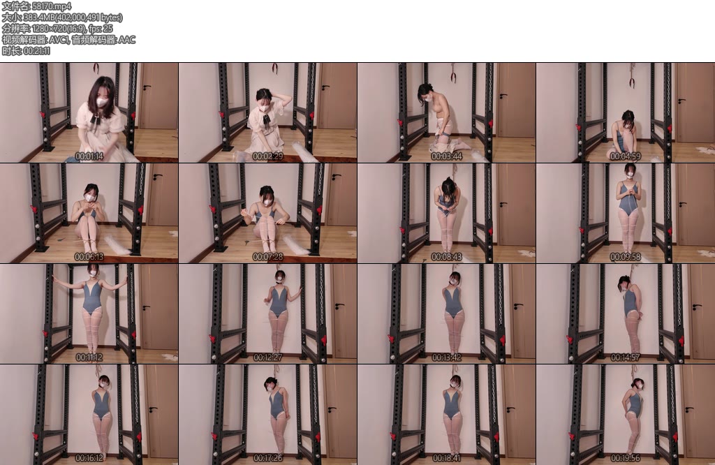 [凛凛蝶] 白丝窒息踮脚自缚波波贝远程强高调教海砂—白丝体操服自缚过程窒息失神晕厥-丝依依