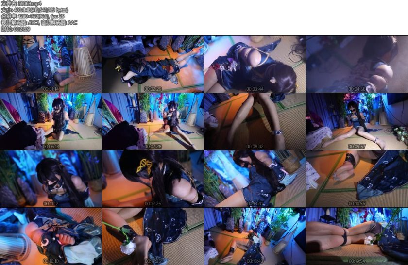 [南郡原创] 小表妹伪娘cos蛇精阮梅被绑架-丝依依